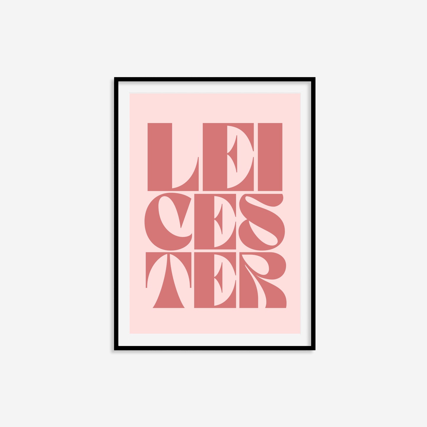 Leicester Typography Statement Print