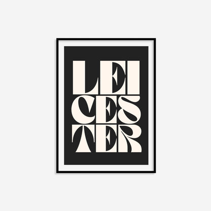 Leicester Typography Statement Print