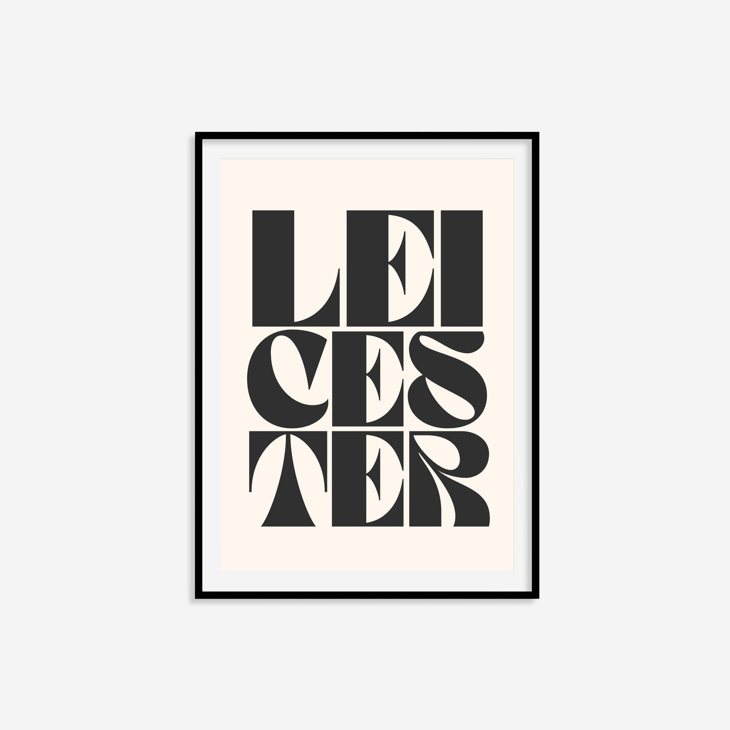 Leicester Typography Statement Print