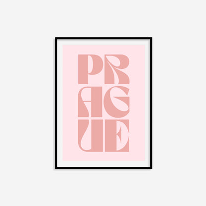 Prague Typography Statement Print