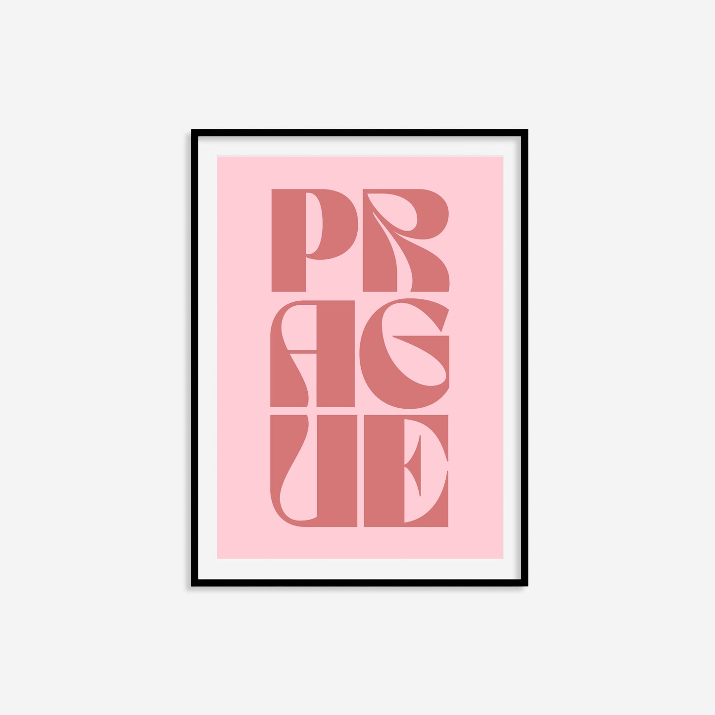 Prague Typography Statement Print