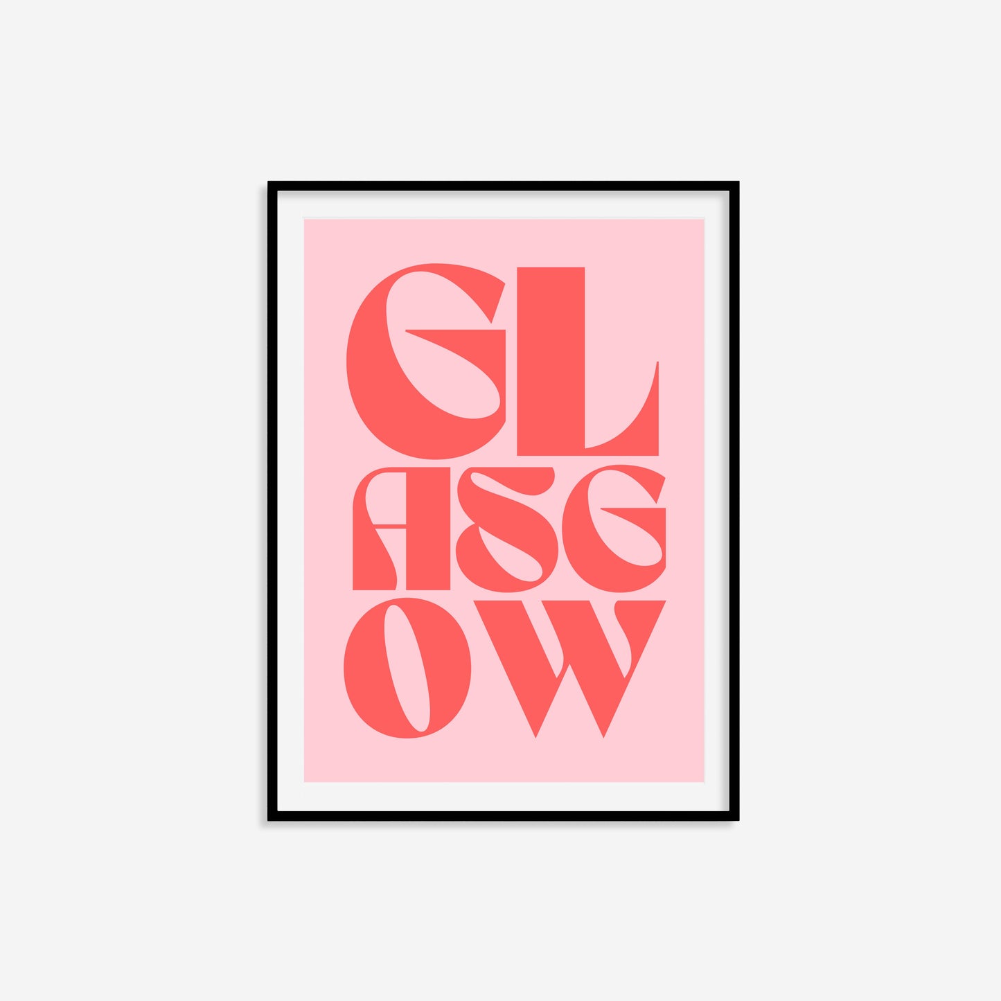 Glasgow Typography Statement Print