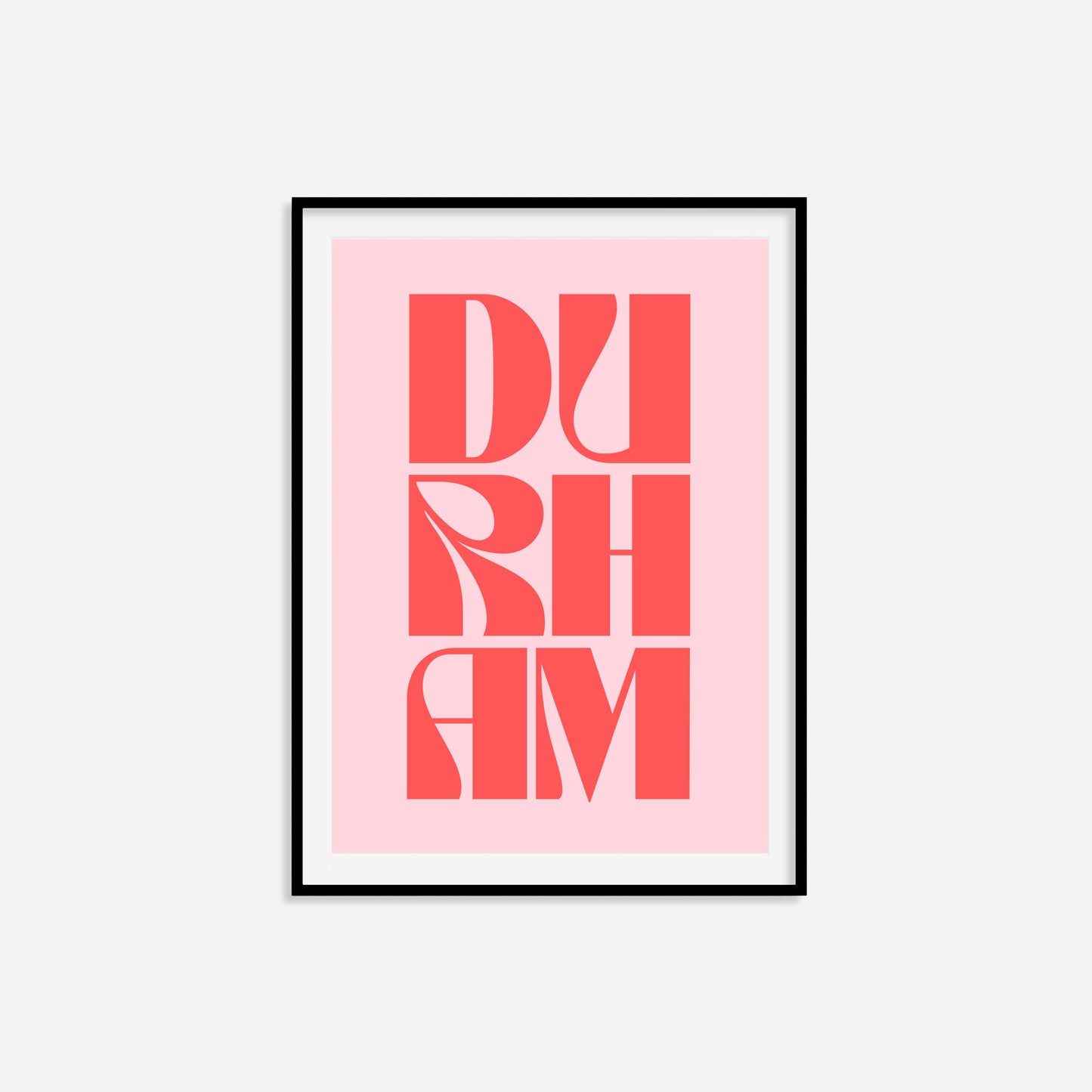 Durham Typography Statement Print