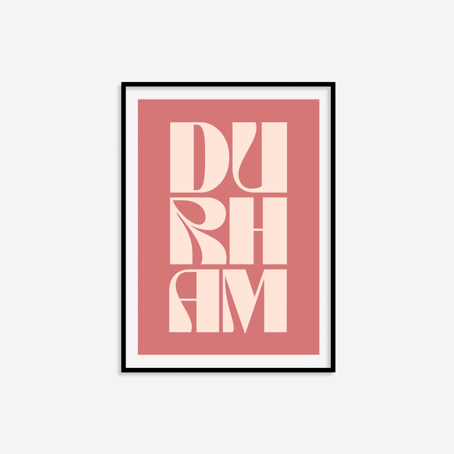 Durham Typography Statement Print