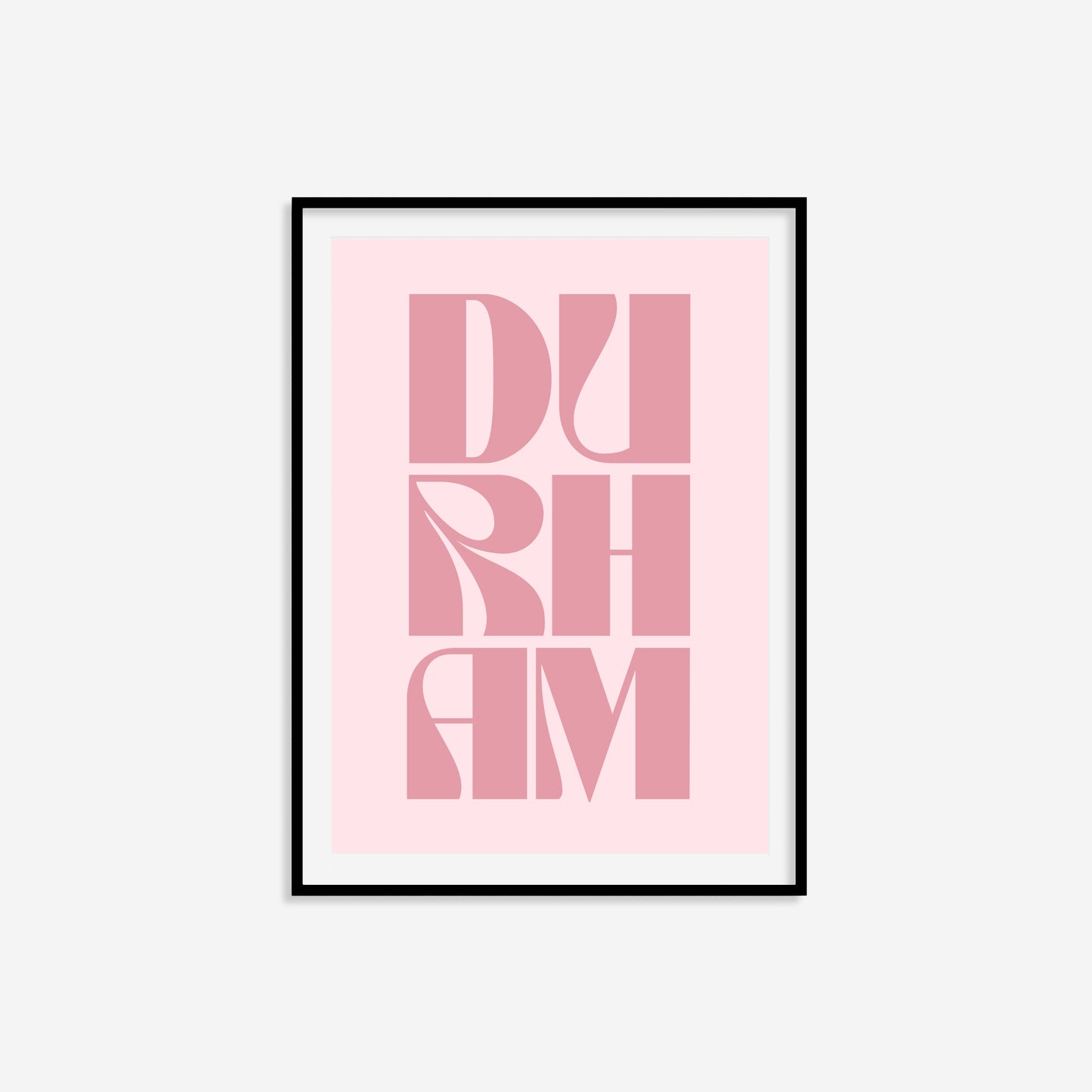 Durham Typography Statement Print