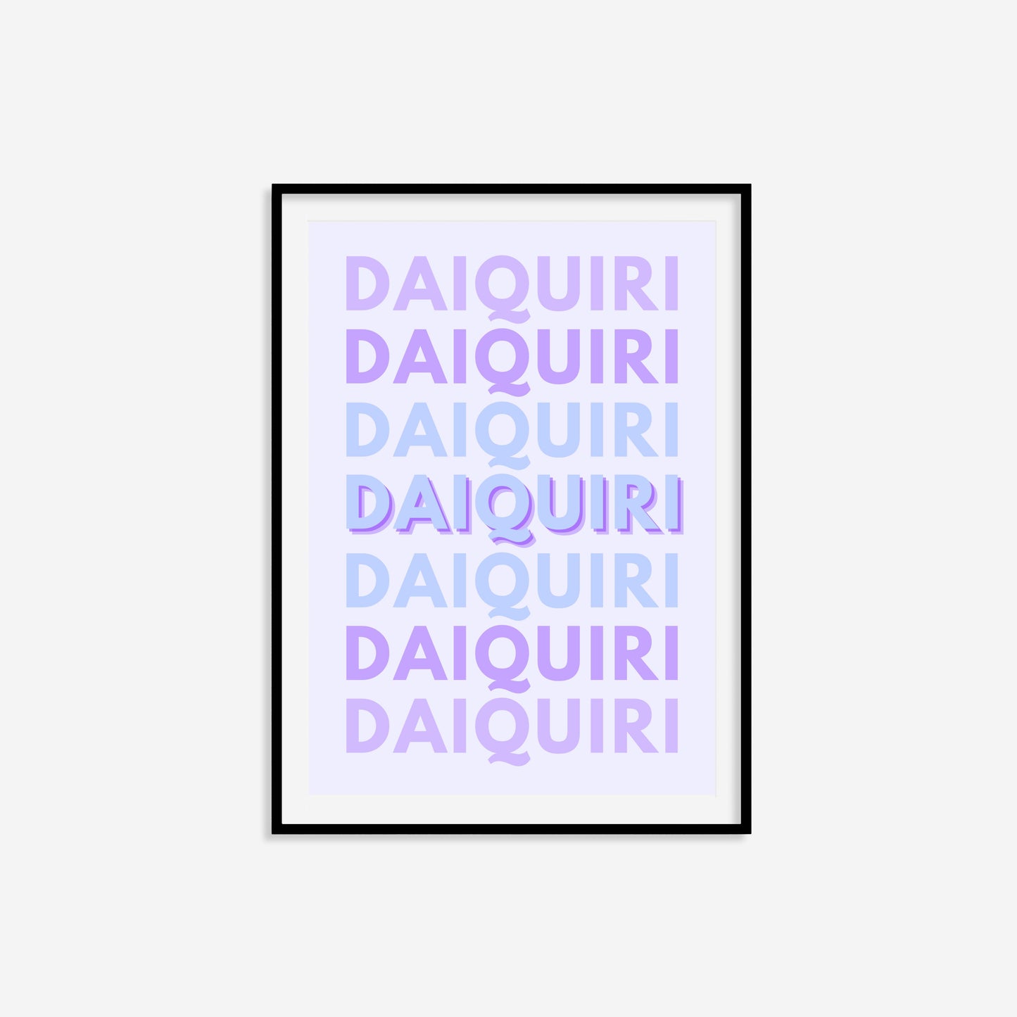 Daiquiri Typography Print