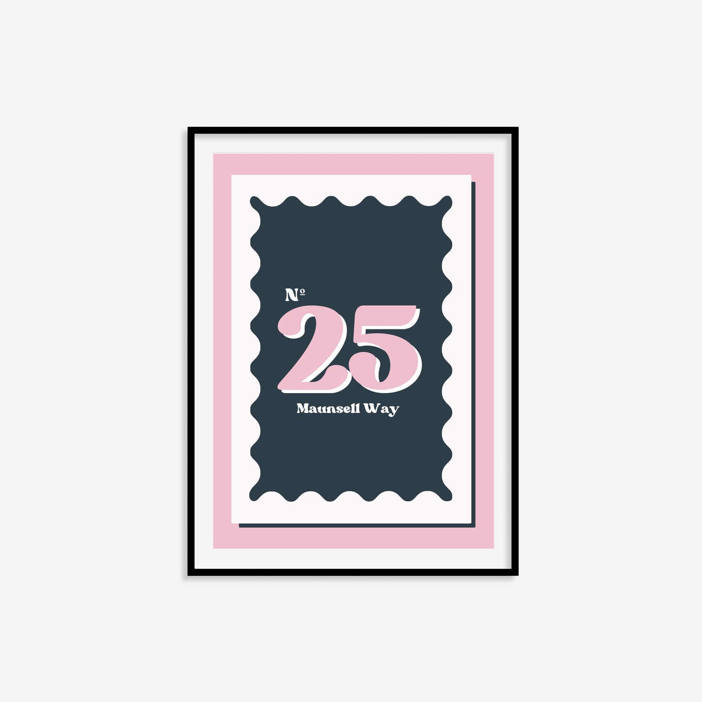 Personalised House Number Print