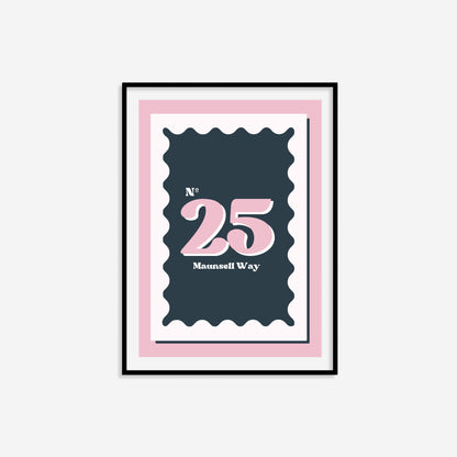 Personalised House Number Print