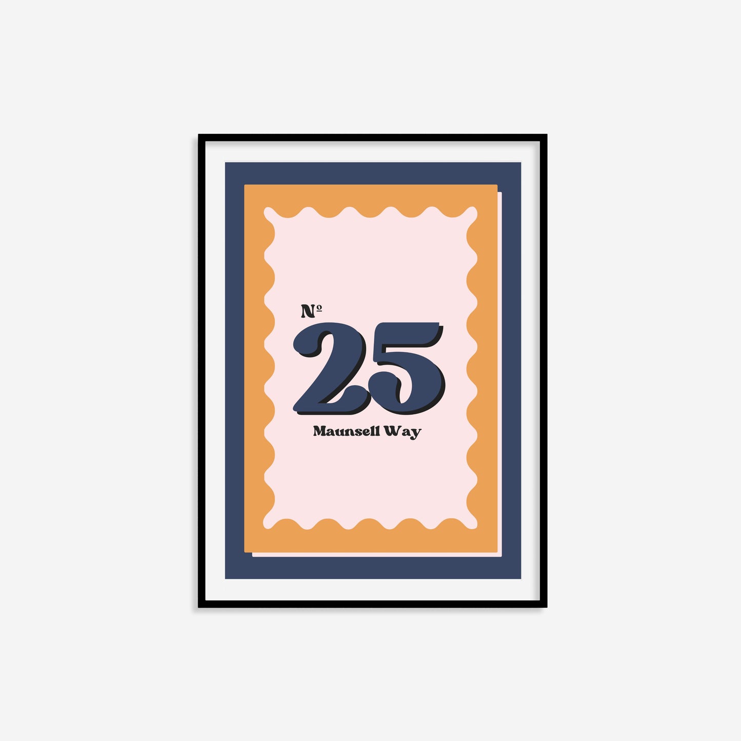 Personalised House Number Print