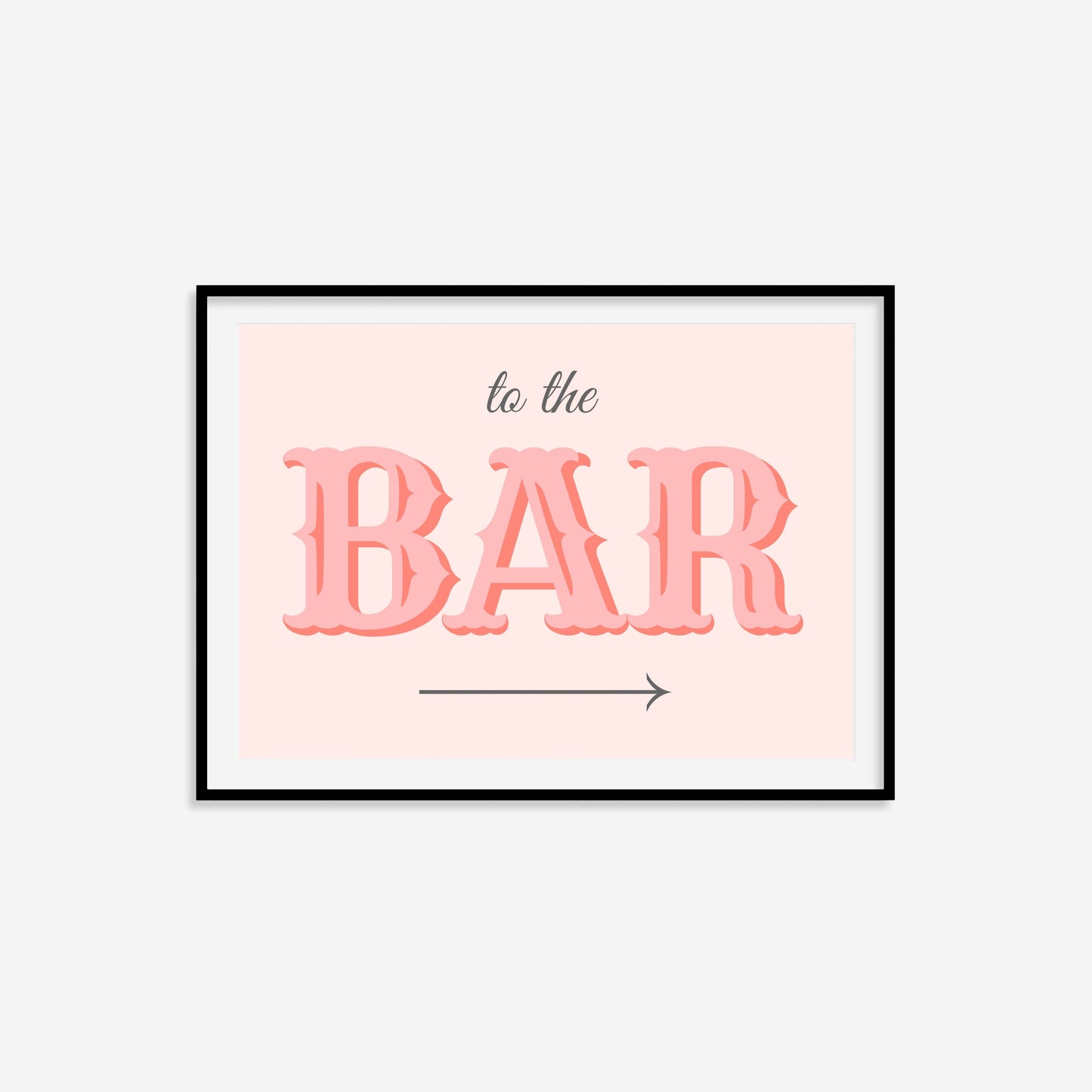 To The Bar Print