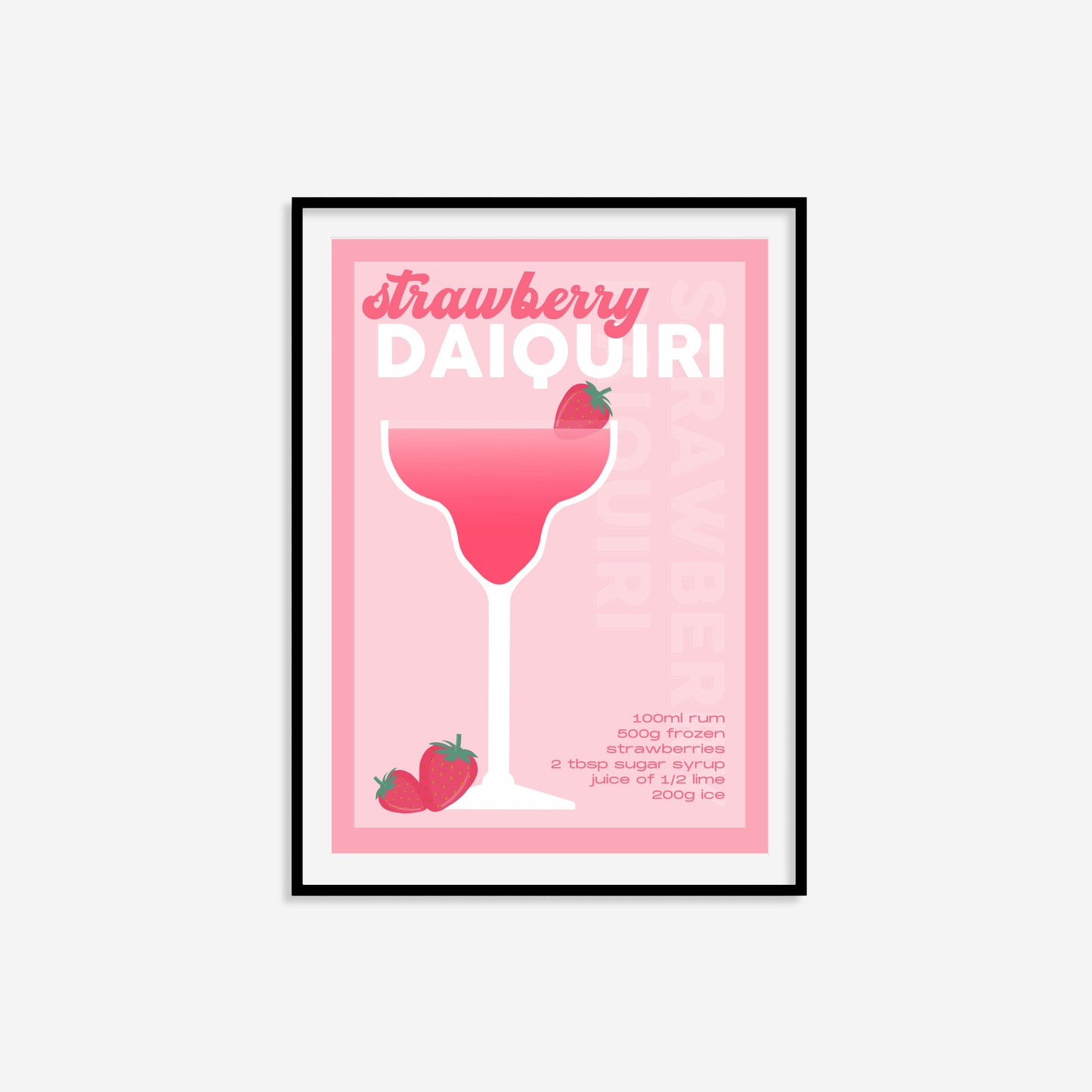 Strawberry Daiquiri Print