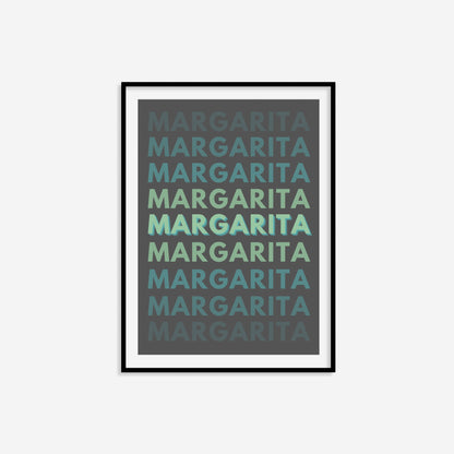 Margarita Typography Print