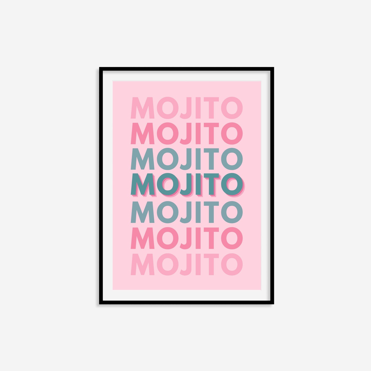 Mojito Typography Print