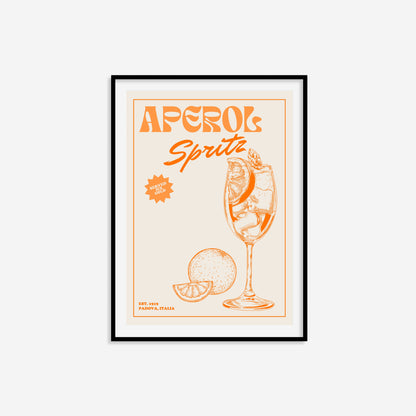 Retro Aperol Spritz Print