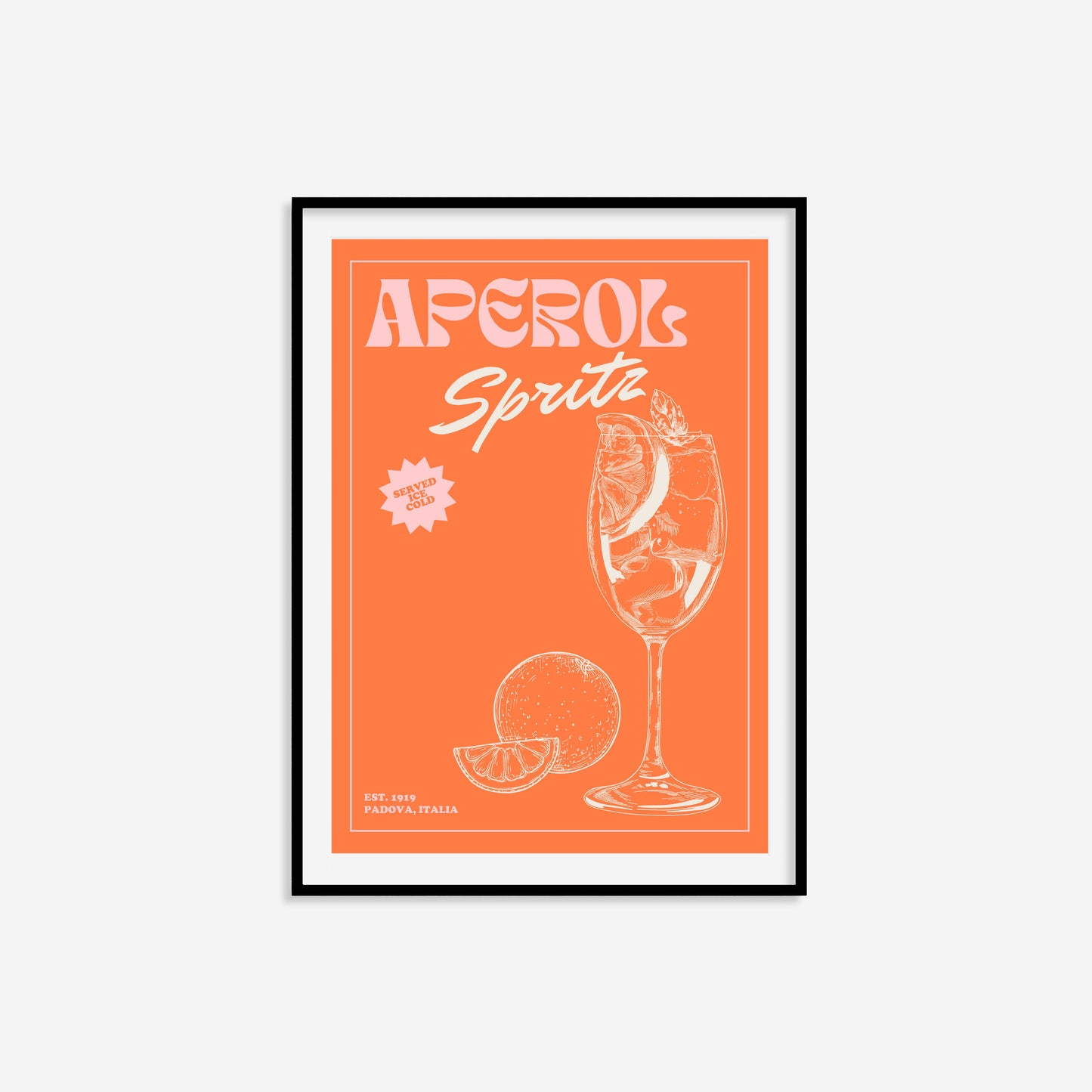 Retro Aperol Spritz Print