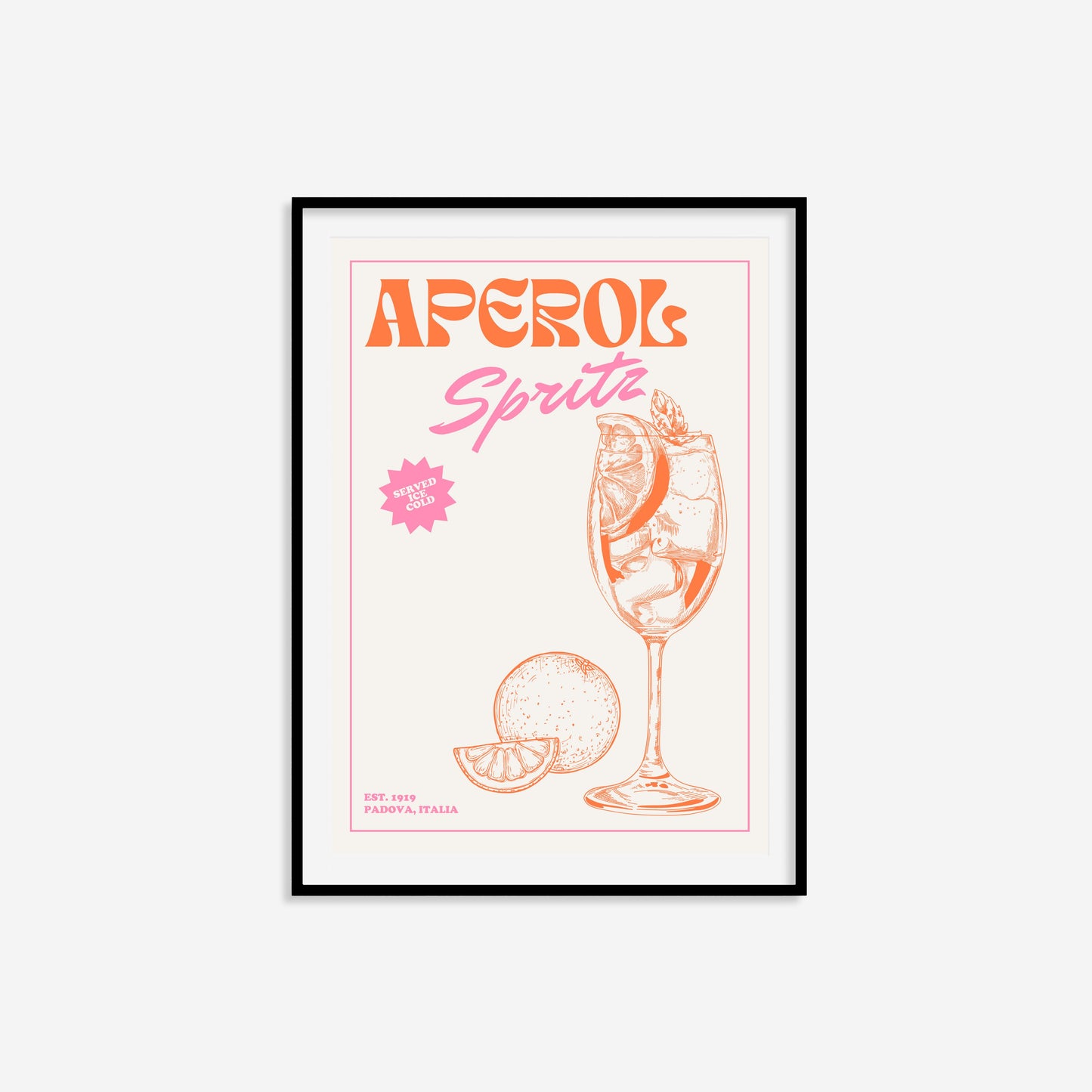 Retro Aperol Spritz Print