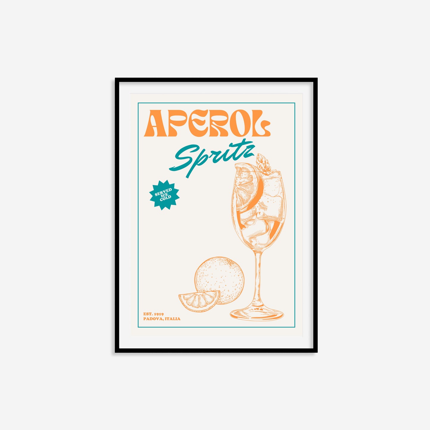 Retro Aperol Spritz Print