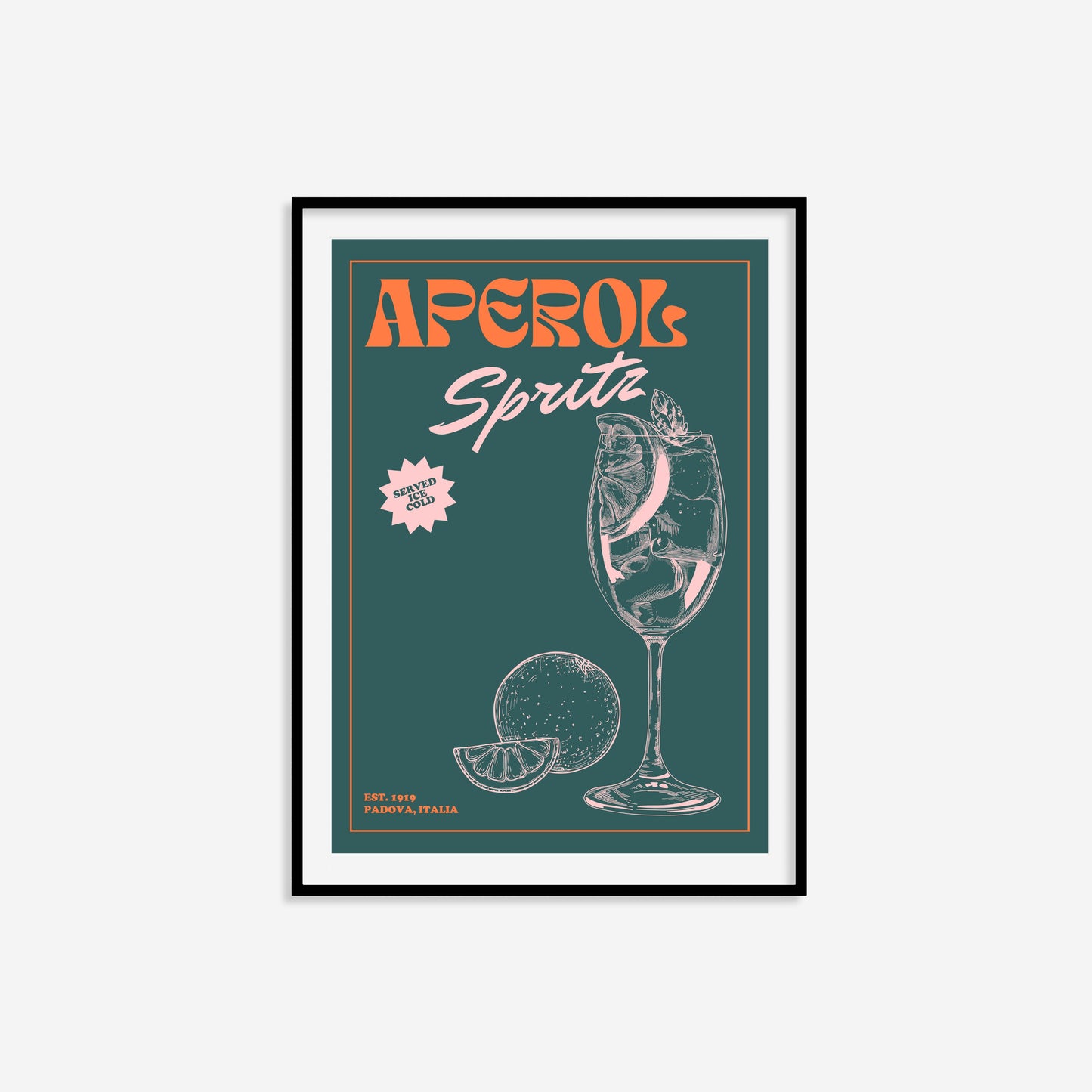 Retro Aperol Spritz Print