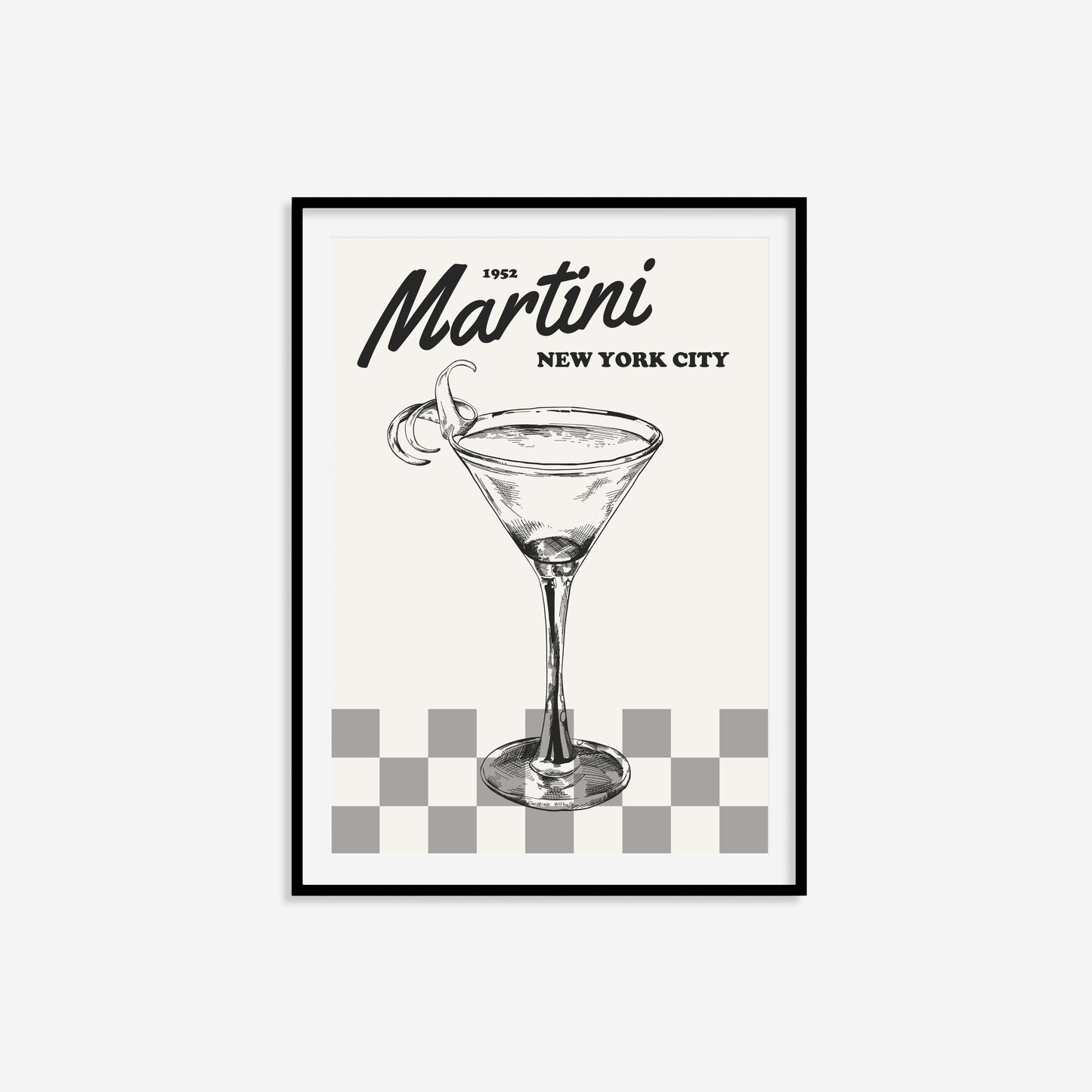 Retro Martini Print