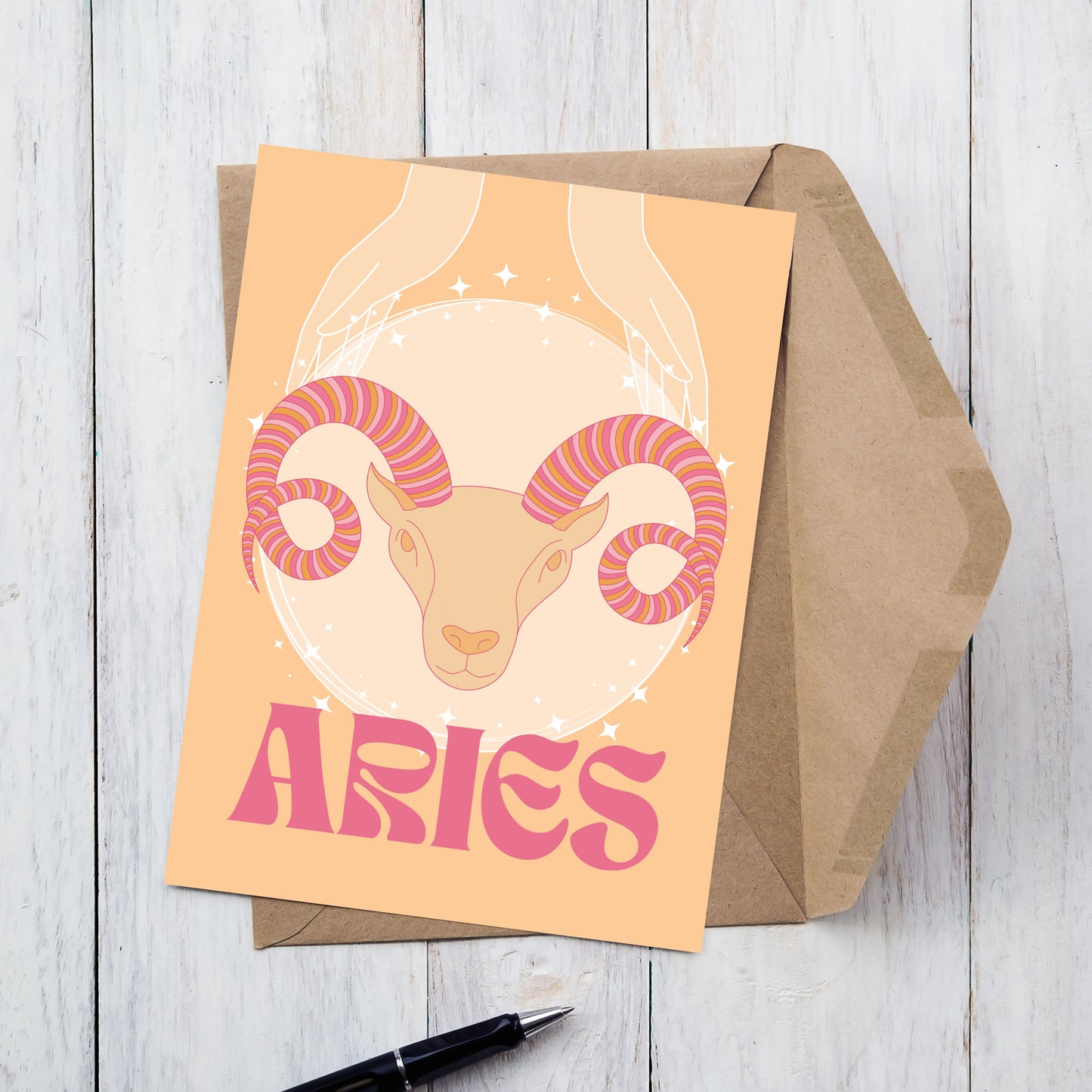 Aries Zodiac Birthday Card