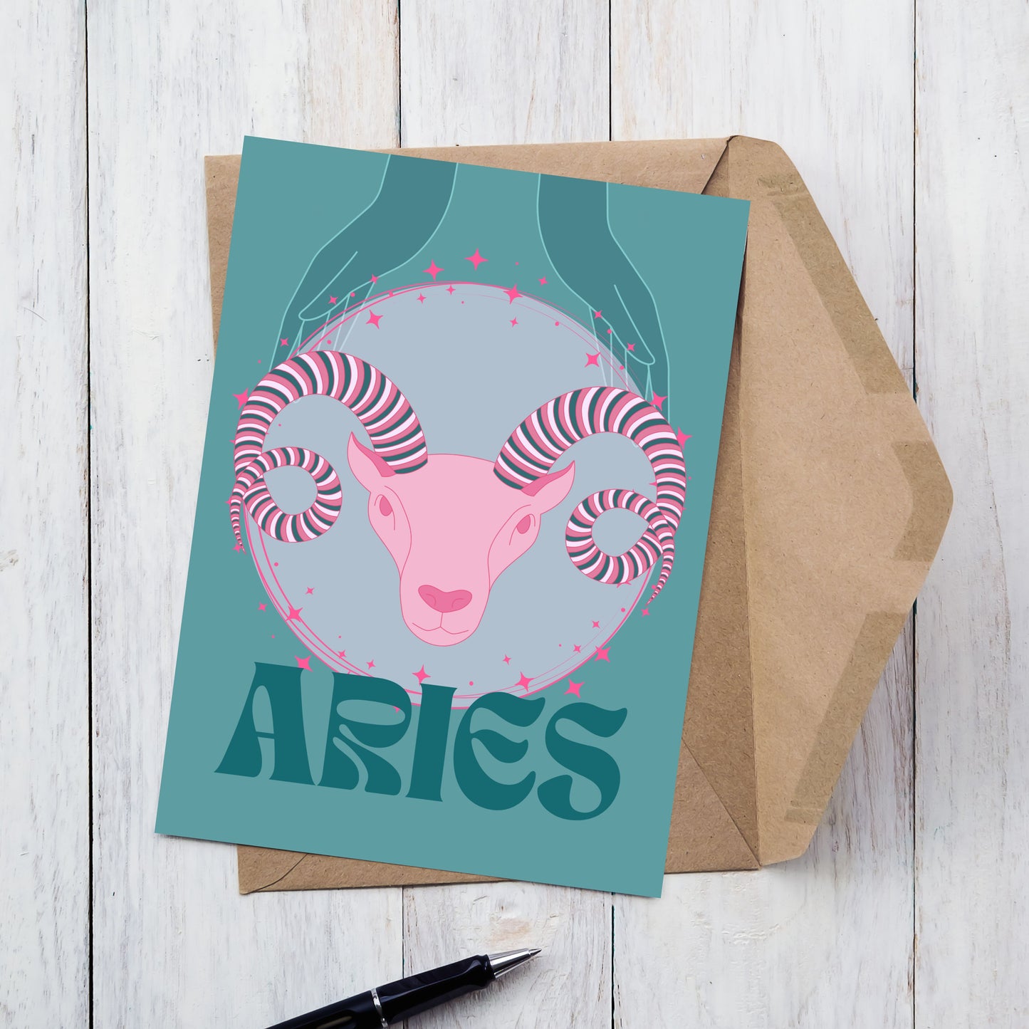 Aries Zodiac Birthday Card