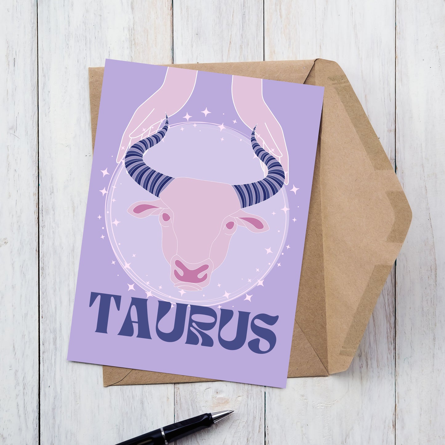 Taurus Zodiac Birthday Card