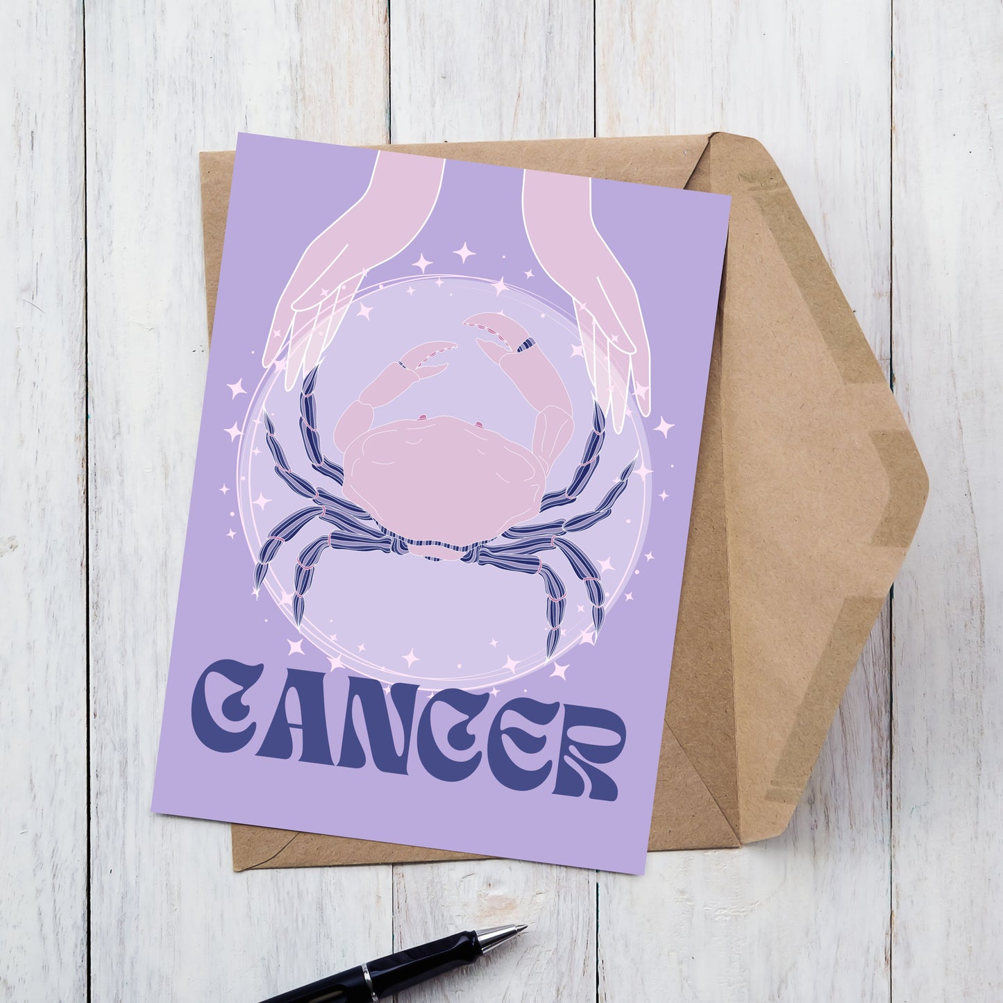 Cancer Zodiac Birthday Card