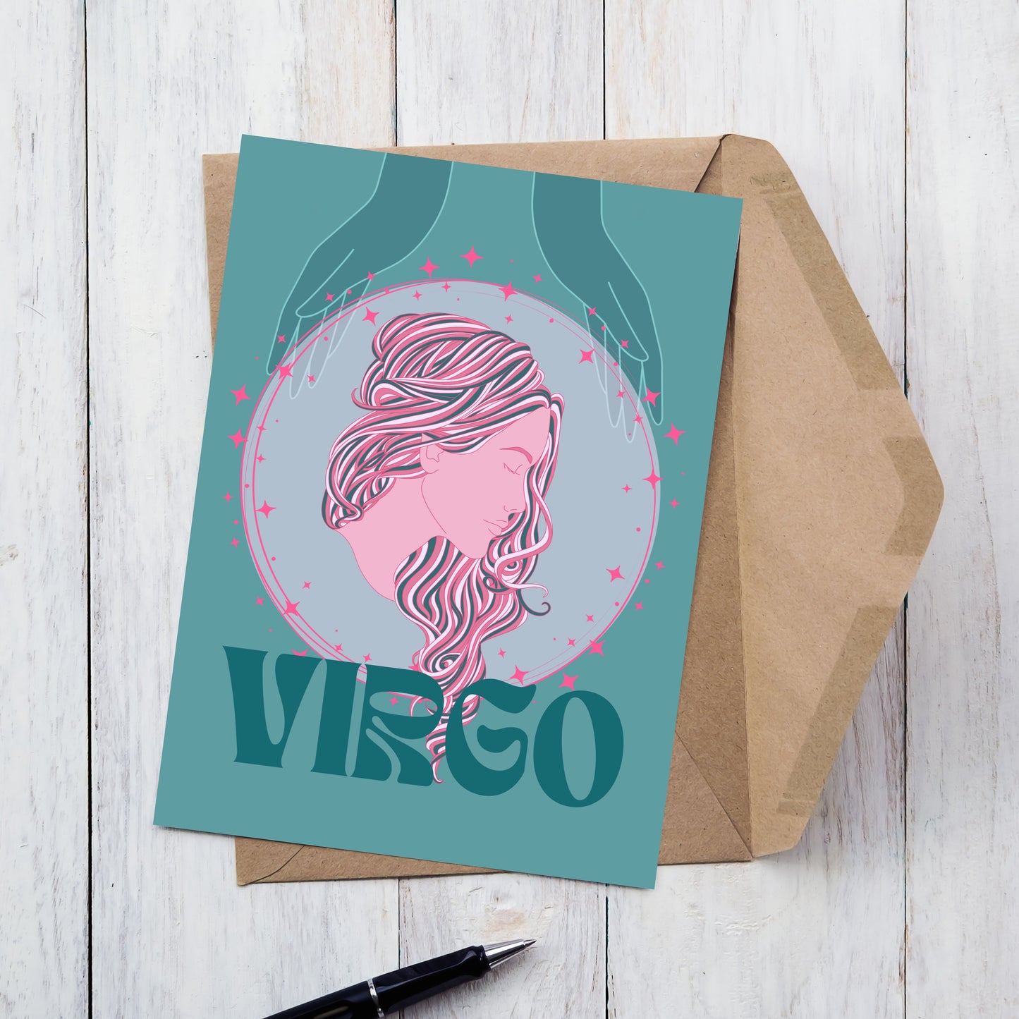 Virgo Zodiac Birthday Card