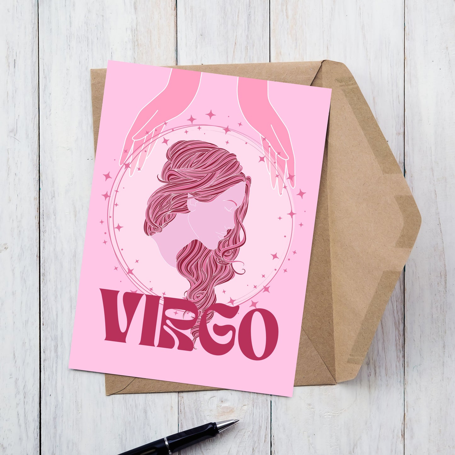 Virgo Zodiac Birthday Card