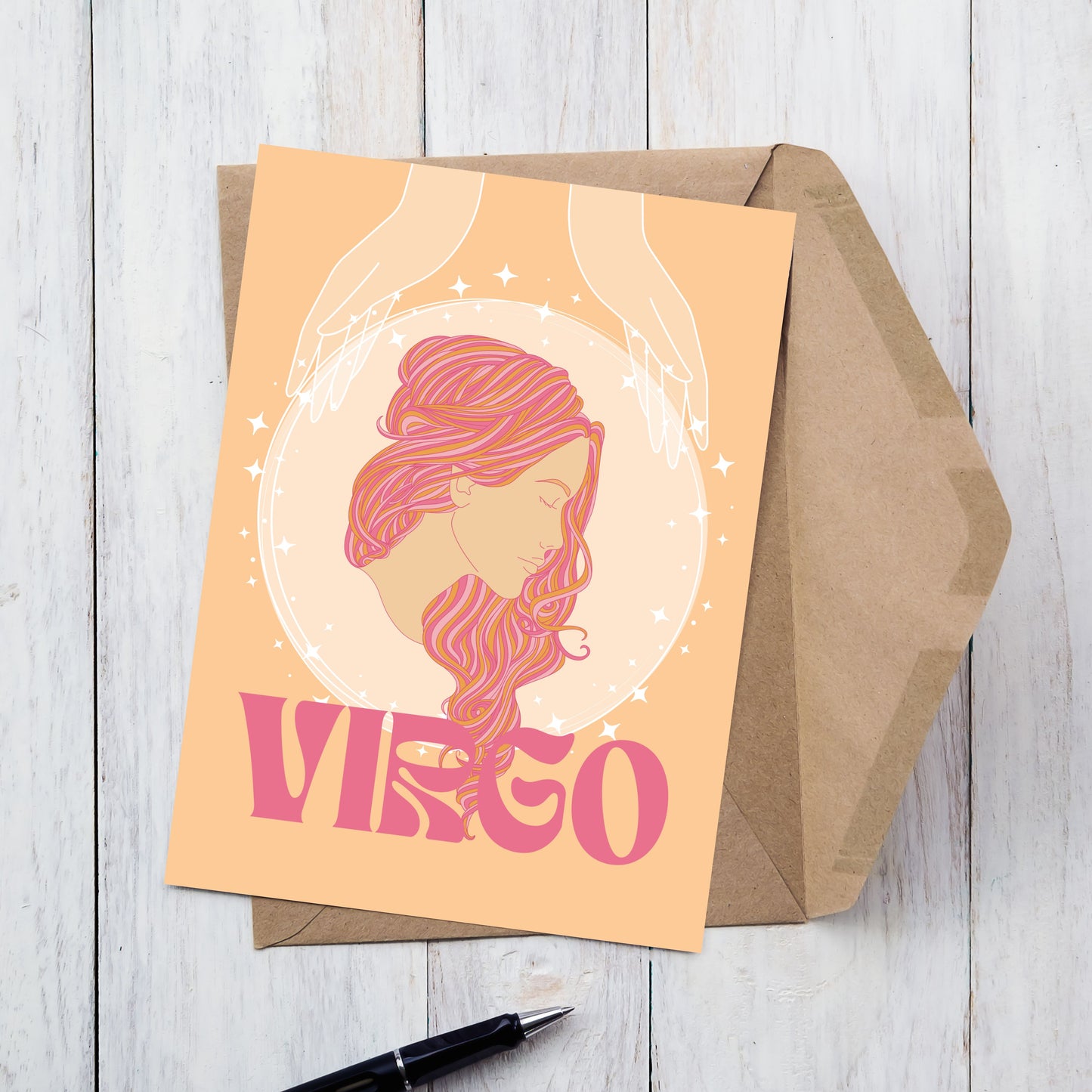 Virgo Zodiac Birthday Card