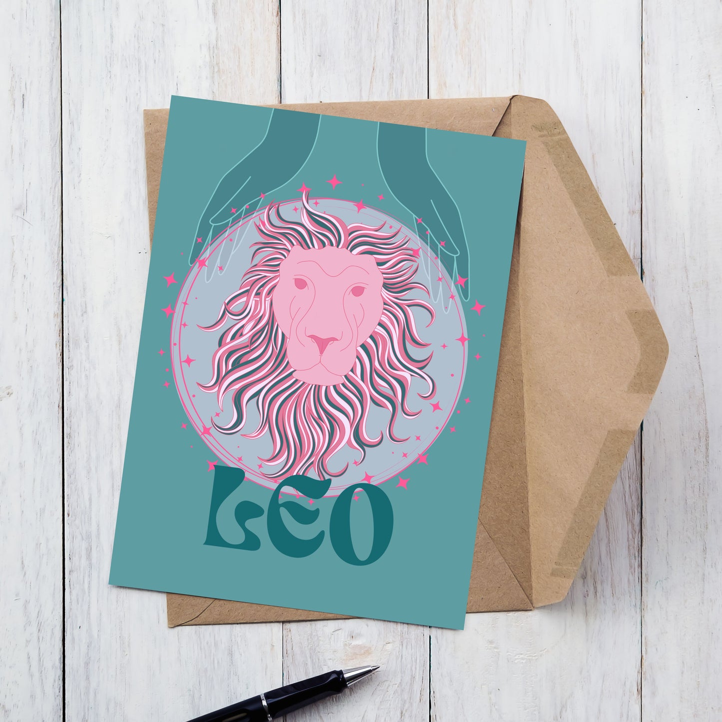 Leo Zodiac Birthday Card