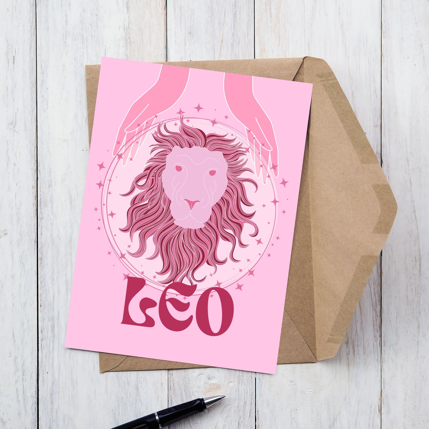 Leo Zodiac Birthday Card