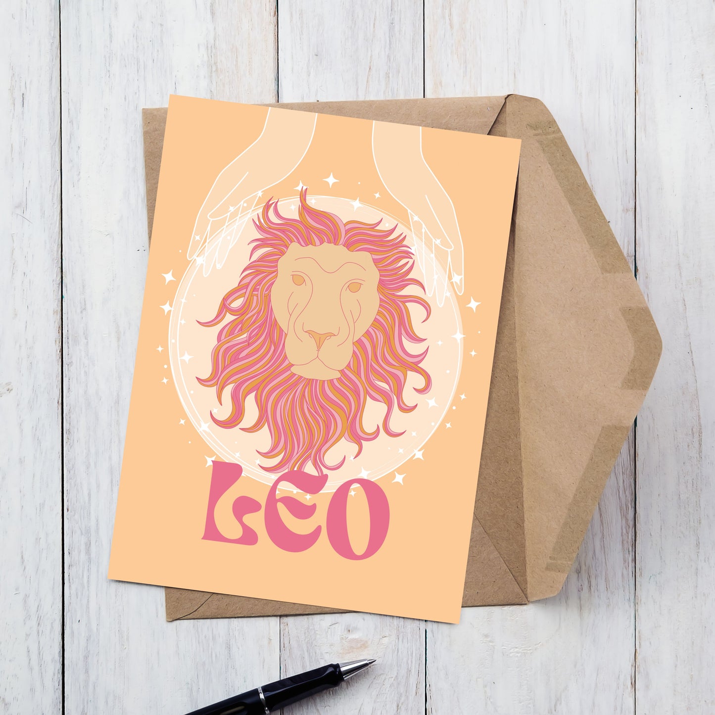 Leo Zodiac Birthday Card