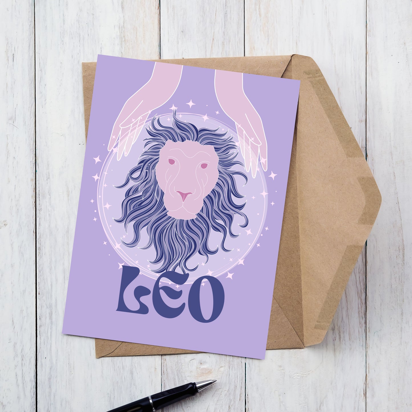 Leo Zodiac Birthday Card