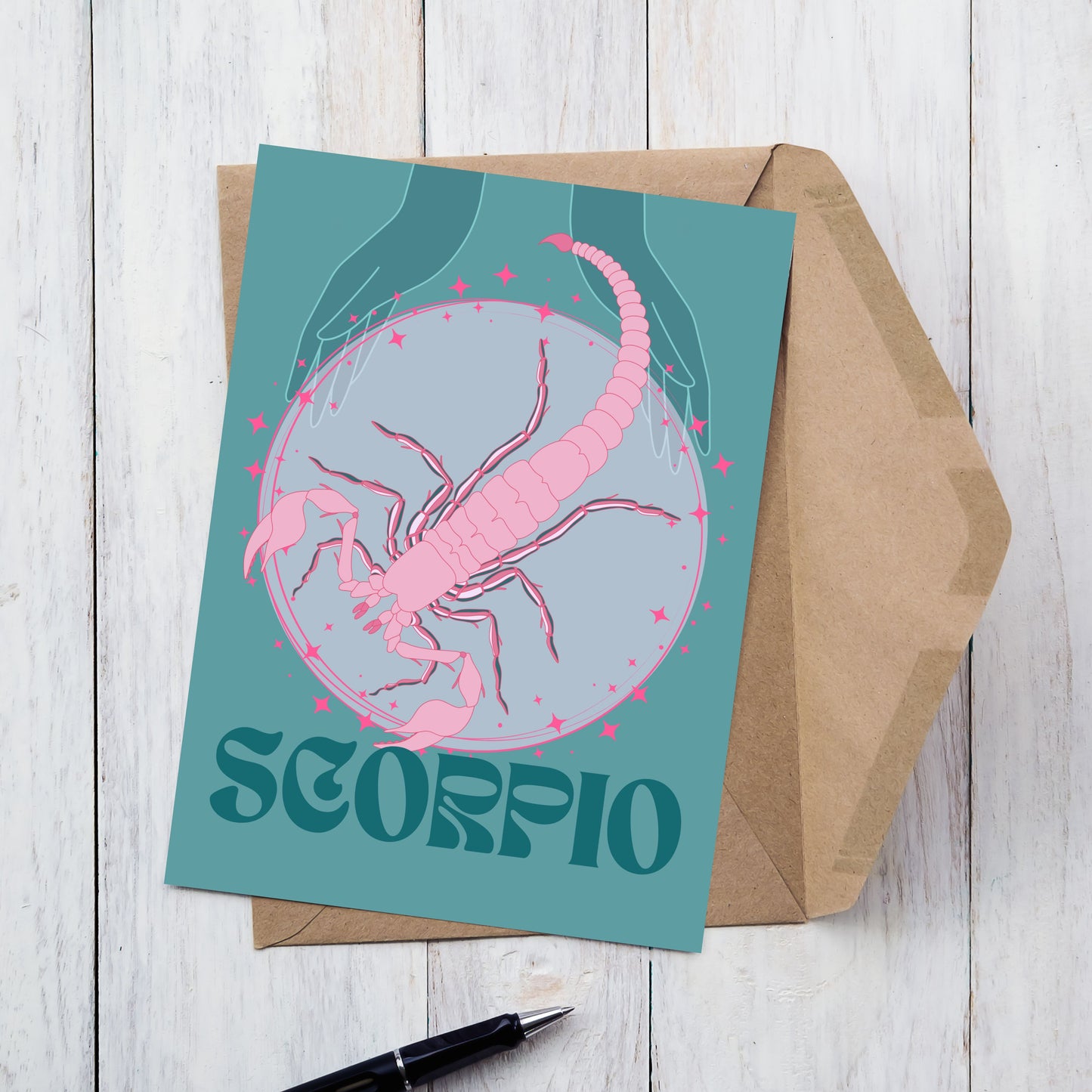 Scorpio Zodiac Birthday Card