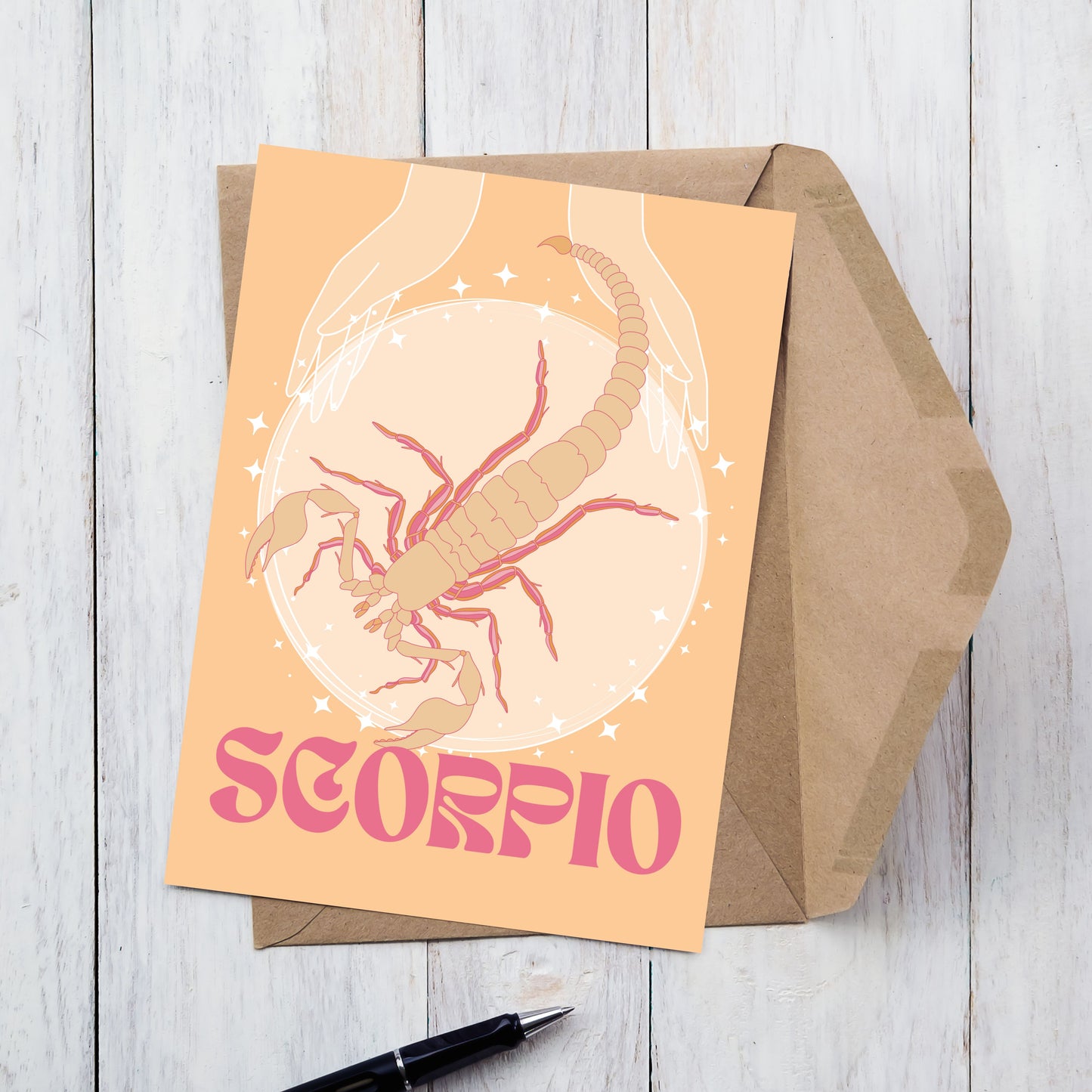 Scorpio Zodiac Birthday Card