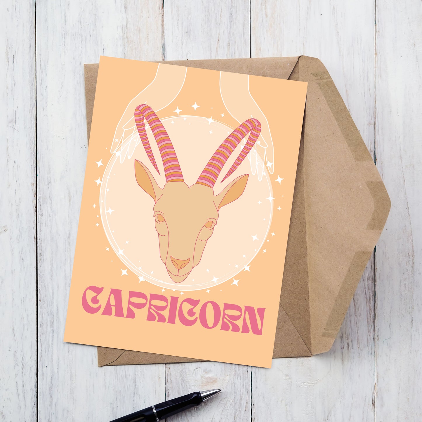 Capricorn Zodiac Birthday Card