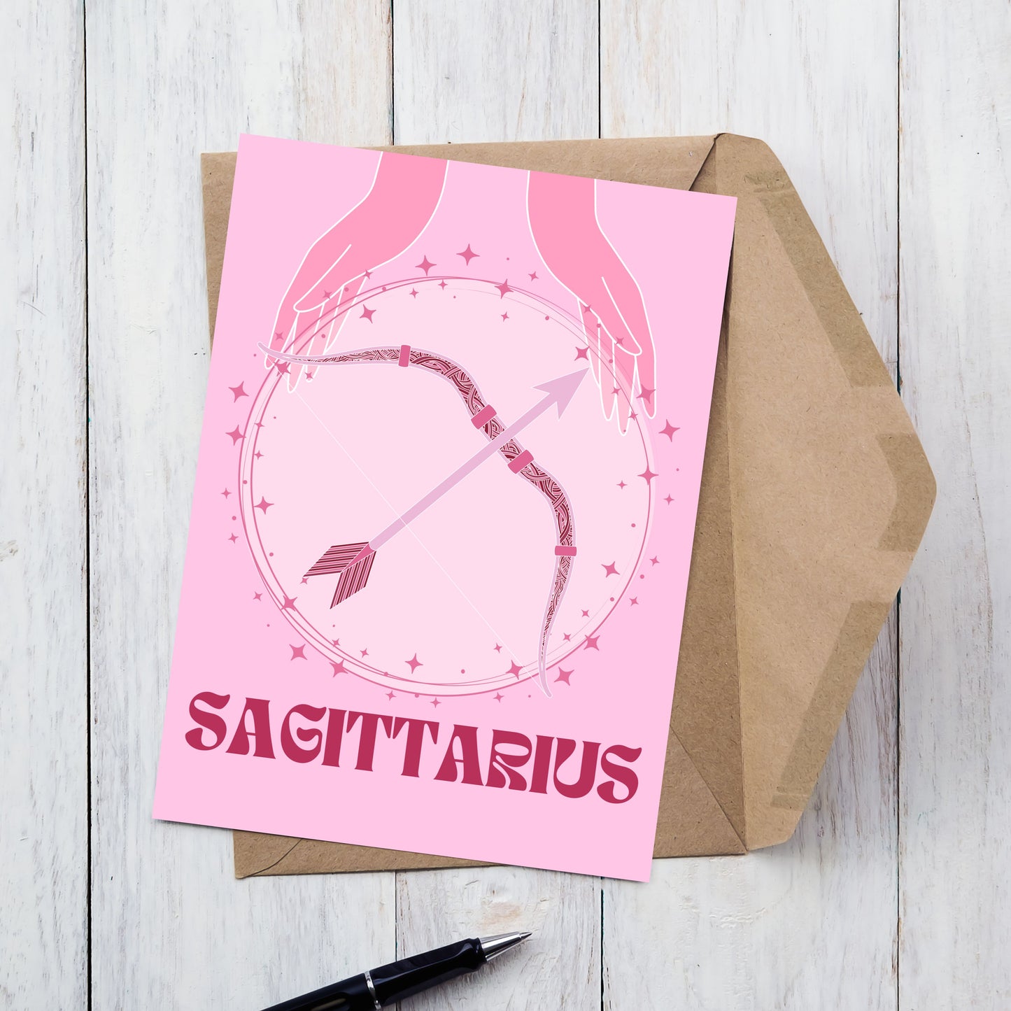 Sagittarius Zodiac Birthday Card