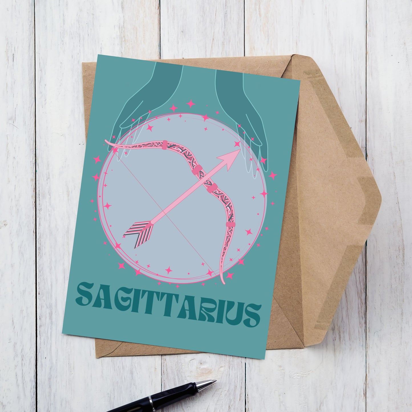 Sagittarius Zodiac Birthday Card