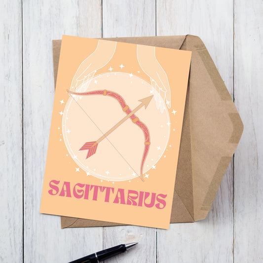 Sagittarius Zodiac Birthday Card