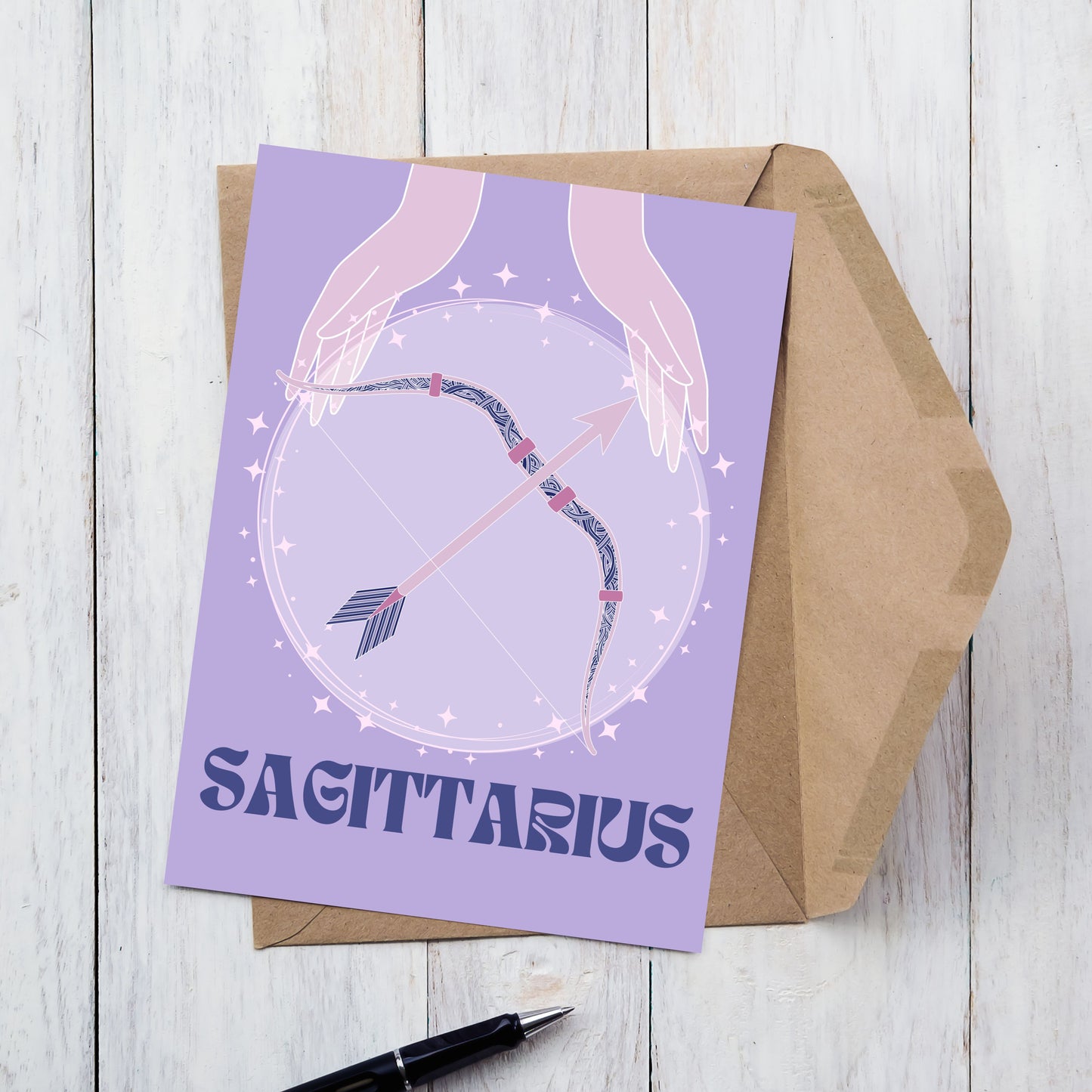 Sagittarius Zodiac Birthday Card