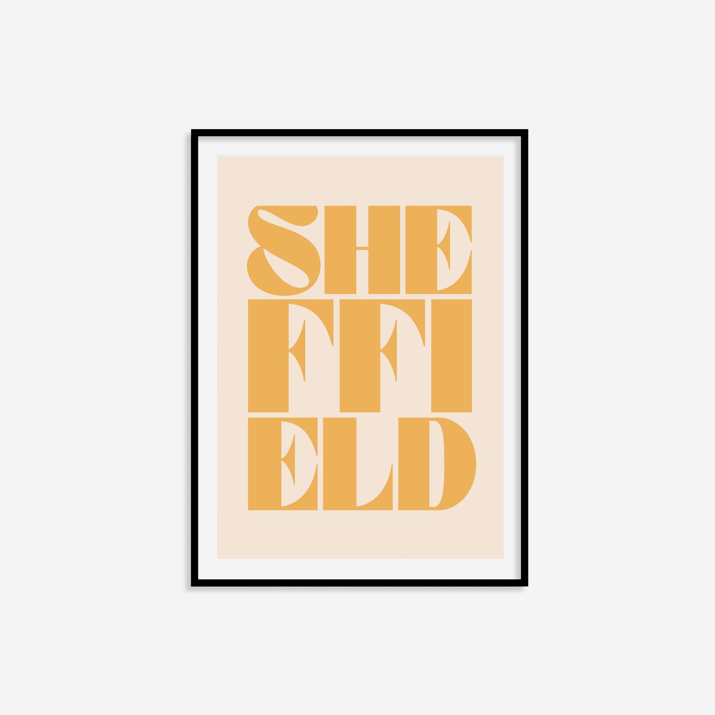 Sheffield Typography Statement Print