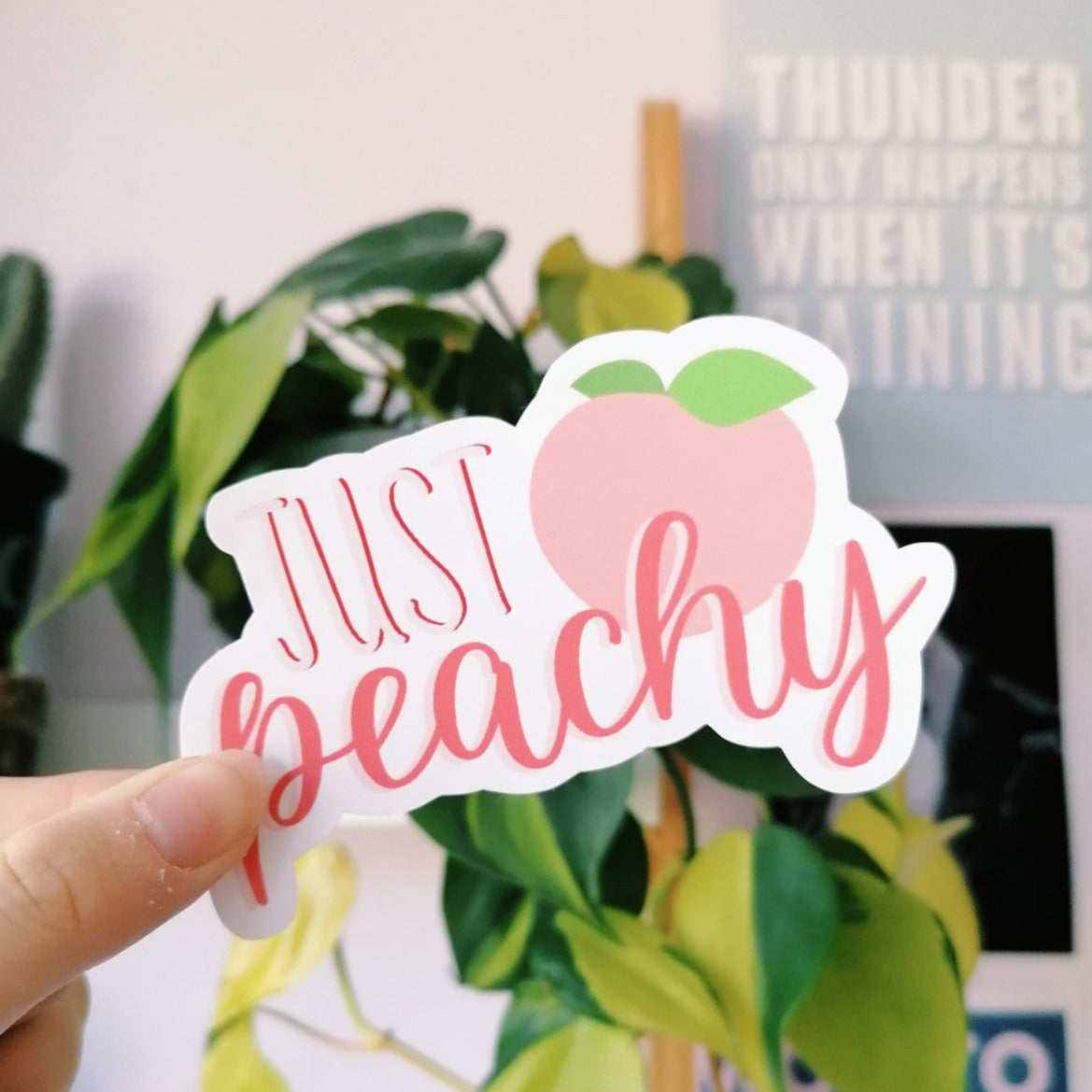 Just Peachy Sticker