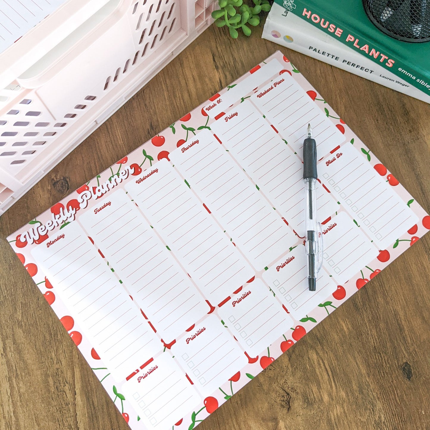 Cherry Print Weekly Planner