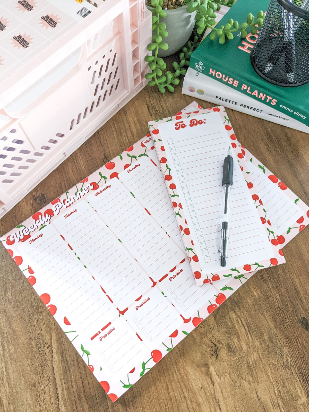 Cherry Print Notepad Bundle