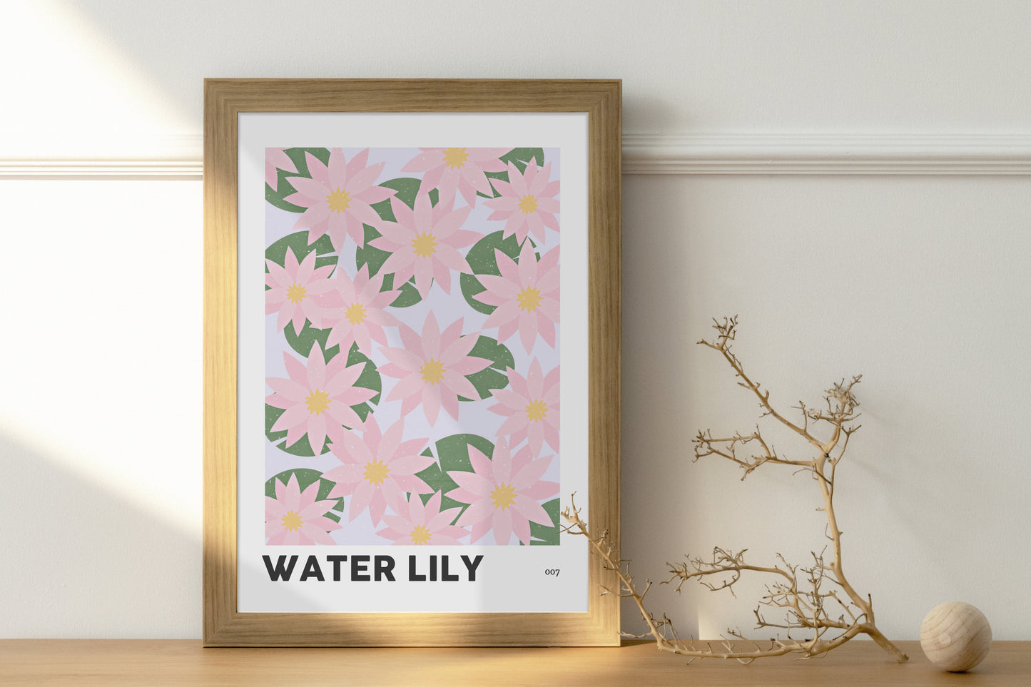 Water Lily July Birth Flower Print