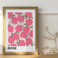 Rose June Birth Flower Print