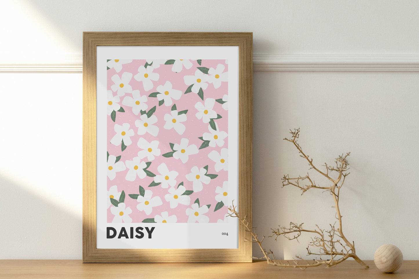 Daisy April Birth Flower Print