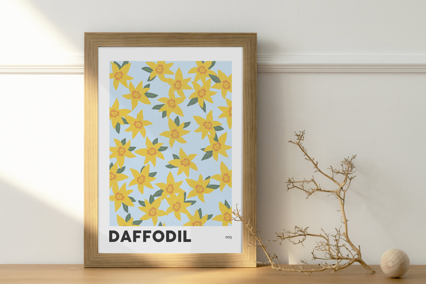 Daffodil March Birth Flower Print