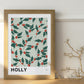 Holly December Birth Flower Print